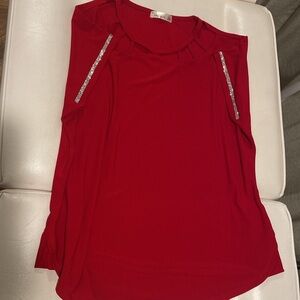 89th & Madison Scarlet Short Sleeve Tee